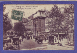 75 - PARIS 10 éme - PALAIS ROYAL - PORTE SAINT MARTIN  - BOULEVARD SAINT DENIS - ATTELAGE - ANIMEE - - Paris (10)