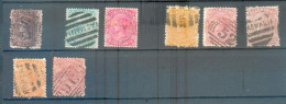 C 105 - TASMANIE - YT  31 - 35 - 36 - 38 - 39 - 40 - 44 - 45 ° Obli - Dentelure Grossière - Used Stamps