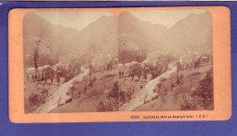 65 - CARTE STÉREOSCOPIQUE - CAUTERET - PANORAMA - PRIS Du MAMELON VERT - - Cauterets