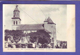 65 - LOURDES - LE MARCHE - EGLISE - ANIMEE - - Lourdes