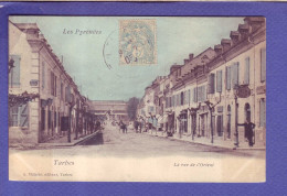 65 - TARBES - RUE De L'ORIENT - COLORISEE - ANIMEE - ATTELAGE -  - Tarbes