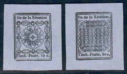 Lot N°A5582 Réunion  N°1a/2b Neuf (*) Sans Gomme - Unused Stamps