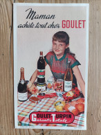 Lot De 2 Anciens Protèges Cahiers Et 1 Buvard GOULET-TURPIN / Années 50-60 - Alimentare