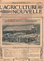 PARIS-REVUE L ' AGRICULTURE NOUVELLE- HORTICULTURE-CHASSE PECHE-UN COLOMBIER 100 000 PIGEONS-LOS ANGELES 1911- - 1900 - 1949