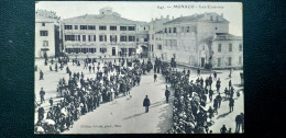 Monaco , La Place Et Les Casernes....beau Plan...vue Peu Courante - Autres & Non Classés