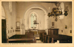 England Wiston Buncton Chapel Interior Of Church - Autres & Non Classés