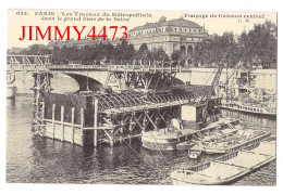 CPA (Repro) PARIS - Les Travaux Du Métropolitain Dans Le Grand Bras De La Seine - Texte Au Dos - Metro, Estaciones