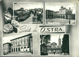 OSTRA ( ANCONA ) SALUTI / VEDUTINE - EDIZ. MAZZANTI - SPEDITA 1962 (20601) - Ancona