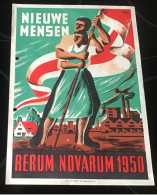 Rerum Novarum Nieuwe Mensen 1950 Marci Bruxelles Affiches Perforatie - Afiches