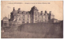 (33) 305, Cadillac Sur Garonne, Edition Photo-Postal, Remparts Et Derrière Du Château D'Epernon - Cadillac