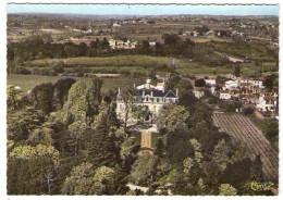 GF (33) 247, Gauriac, Combier Ac 142 96 A, Vue Panoramique Aérienne Sur Le Château De Thau - Other & Unclassified