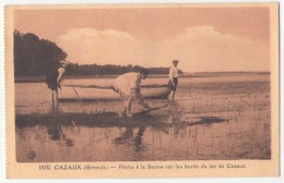 (33) 123, Cazaux, Pons 1870, Pèche à La Senne Sur Les Bords Du Lac De Cazaux, D'un Carnet - Sonstige & Ohne Zuordnung