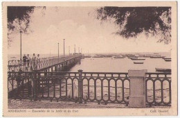 (33) 002, Andernos, Goubet, Ensemble De La Jetée Et Du Port, D'un Carnet à Souche - Andernos-les-Bains