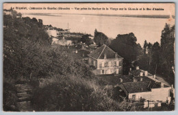 (33) 593, Gauriac Le Rigalet, Dando, Vue Prise Du Rocher De La Vierge Sur La Gironde Et Le Bec D'Ambès, état - Autres & Non Classés