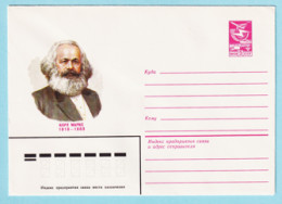 USSR 1983.0214. K.Marx (1818-1883), Ideologist. Prestamped Cover, Unused - 1980-91