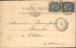 1904  C P  CAD  Convoyeur  De SEDAN à COMMERCY  Envoyée à VERDUN - Storia Postale