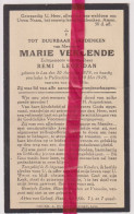 Devotie Doodsprentje Overlijden - Marie Verlende Echtg Remi Leuridan - Lo 1879 - Pollinkhove 1929 - Obituary Notices