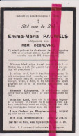 Devotie Doodsprentje Overlijden - Emma Pauwels Echtg Remi Debruyne - Oostende 1896 - 1929 - Obituary Notices