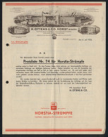 Werbeprospekt Horst In Holstein 1936, H. Ottens & Co., Textilfabrikation, Abt. Strümpfe, Betriebsansicht, Horstia-Mar  - Ohne Zuordnung