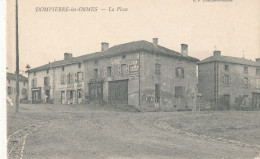 71 // DOMPIERRE LES ORMES   La Place  BF / POSTE / RESTAURANT / PUBLICITE CITON CROZET Sur Le Mur - Autres & Non Classés