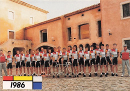 Velo - Cyclisme - Equipe LA VIE CLAIRE 1986 - Leader Bernard Hinaut - Cycling