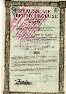 PEAUSSERIE ALFRED LECLUSE; Action De Capital - Textiles