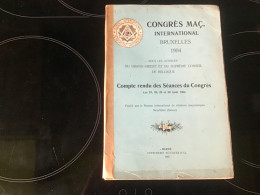 Bureau International De Relations Maconniques Bruxelles 1904 144 Pag - Esotérisme