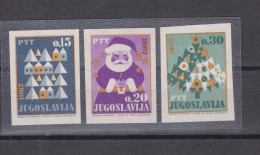 YUGOSLAVIA, 1966  NEW YEAR Imperforated Set  MNH - Unused Stamps