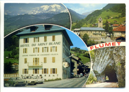 CPSM 73 Savoie - FLUMET - Centre Familial Vacances F.N.A.C.A. - Voitures Années 70 (Citroën Diane, Renault R8, Peugeot - Sonstige & Ohne Zuordnung