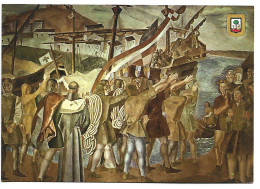 FRESCO DE VAZQUEZ DIAZ.- LA RÁBIDA - PALOS DE LA FRONTERA / HUELVA - ( ESPAÑA ). - Pintura & Cuadros