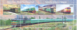 2024.Kyrgyzstan, , Locomotives Of Kyrgyzstan, S/s,  Mint/** - Kirghizstan