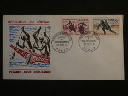 DO17 SENEGAL  LETTRE FDC  1961 +AFF. INTERESSANT ++ - Senegal (1960-...)