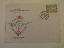 YUGOSLAVIA 40 GODINA VAZDUHOPLOVNOMEDICINSKOG INSTITUTA 1945 - 1985 FDC COVER 1985 - Other & Unclassified