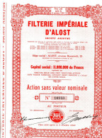 FILTERIE IMPÉRIALE D'ALOST - Textile