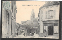 78 - SAINT ARNOULT - Au Coq Gaulois, Epicerie, Café - Animée - St. Arnoult En Yvelines