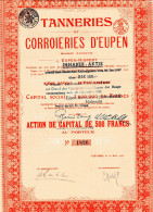 TANNERIES Et CORROIERIES D'EUPEN - Eupen-Malmedyer Lederwerke A.G. (1941) - Tessili