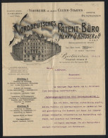 Briefkopf Berlin 1914, Henry O. Klauser & Co., Norddeutsches Patent-Büro, Das Kaiserliche Patent-Amt  - Other & Unclassified