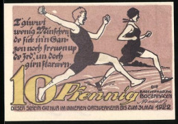 Notgeld Boltenhagen 1922, 10 Pfennig, Läufer Bei Einem Wettrennen  - [11] Emissions Locales