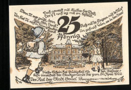 Notgeld Brüel I. M. 1922, 25 Pfennig, Kinder Auf Dem Schulweg  - Lokale Ausgaben