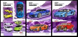 Guinea Bissau  2023 60th Anniversary Of Lamborghini. (630) OFFICIAL ISSUE - Cars