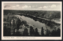 AK Bernburg /Saale, Blick Vom Schlossberg Auf Den Fluss  - Bernburg (Saale)