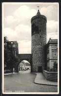 AK Jüterbog, Strasse Am Zinnauerturm  - Jueterbog