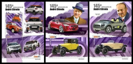 Guinea Bissau  2023 145th Anniversary Of André Citroën. (629) OFFICIAL ISSUE - Coches