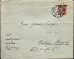 Germany Memel Heydekrug Cover Mailed To Berlin 1920. Ostpreussen Patriotic Label - Memelgebiet 1923