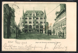 AK Erfurt, Strasse Anger Mit Brunnen Und Kaufhaus Merkur  - Erfurt