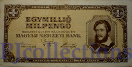 HUNGARY 1 MILLION MILPENGO 1946 PICK 128 AXF - Hungría