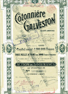 COTONNIÈRE  GALVESTON - Textil