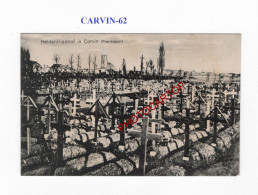 CARVIN-62-Cimetiere-Tombes-CARTE Imprimee Allemande-GUERRE 14-18-1 WK-MILITARIA- - Cementerios De Los Caídos De Guerra