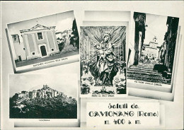 GAVIGNANO ( ROMA ) SALUTI / VEDUTINE - EDIZIONE DE CAROLIS - 1950s (20614) - Altri & Non Classificati