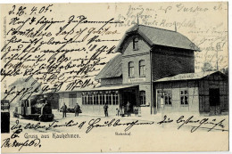 Gruss Aus Kaukehmen Bahnhof  Circulée En 1905 - Rusland